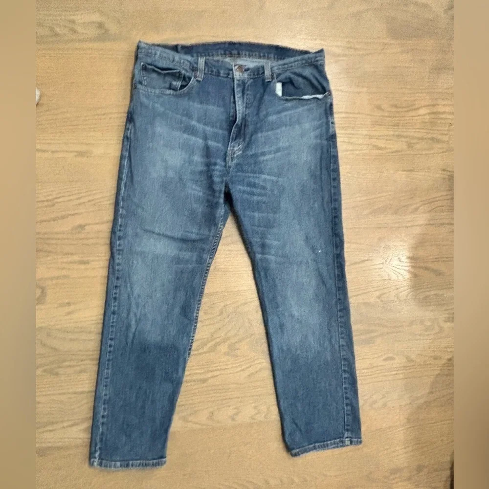 Levi’s men’s 505 regular fit straight leg jeans W38 L30